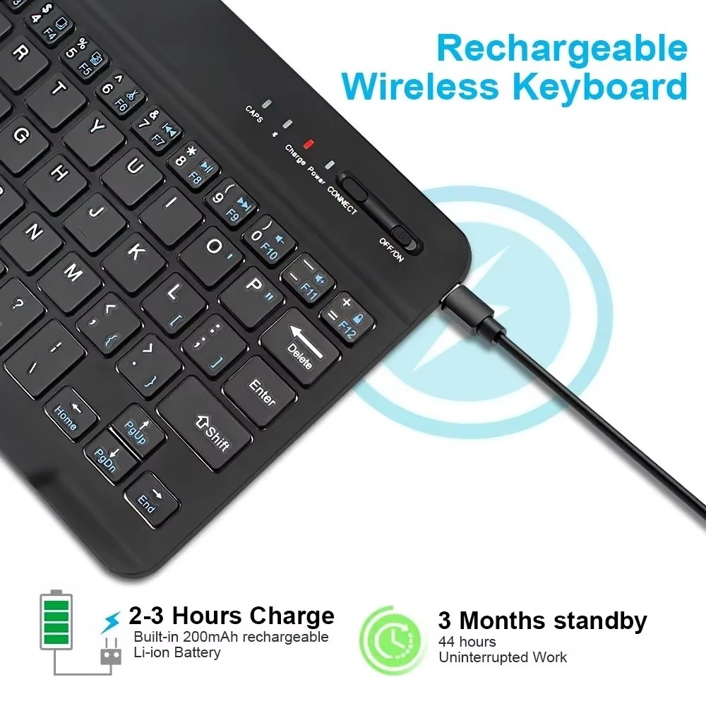 Tablet Accessories Kit - 7/10 Inch Bluetooth Wireless English Keyboard