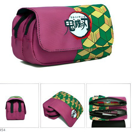 Case With Pencil Holder - Demon Slayer Large‑capacity Flip‑top Pencil Case