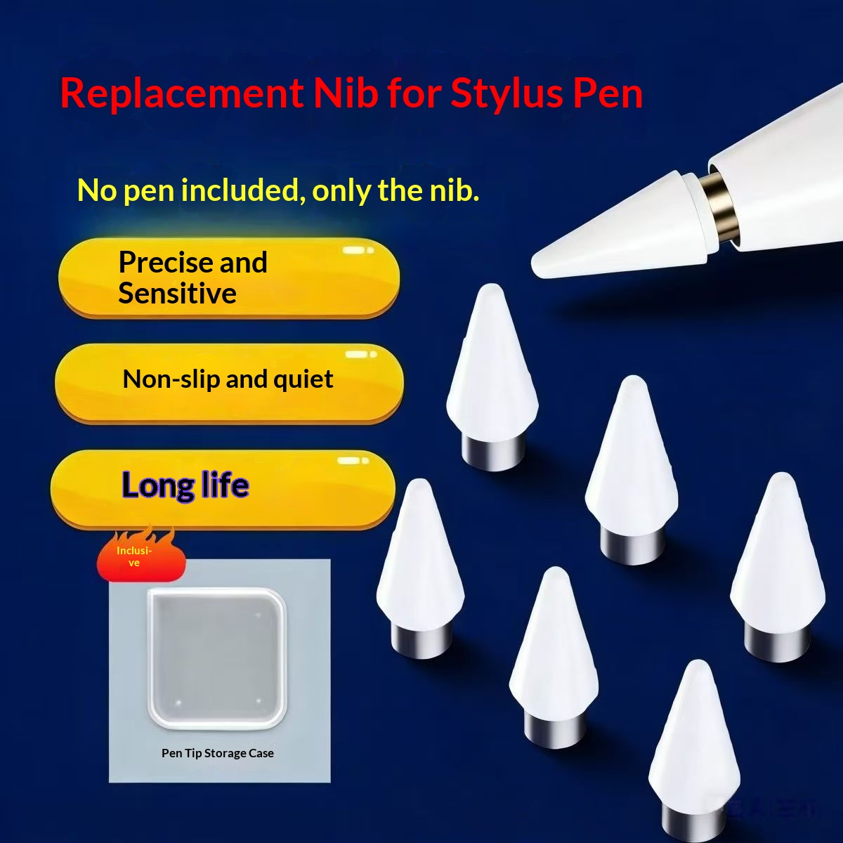 Tablet Pencil Accessories - Replacement Pen Tip for Capacitive Pen,