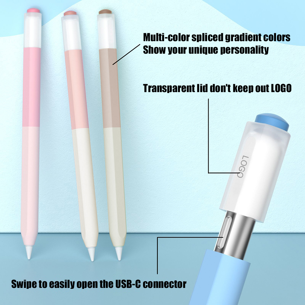 Color Splicing Silicone Pen Ca - Tablet Stylus Accessories ulasan dan harga