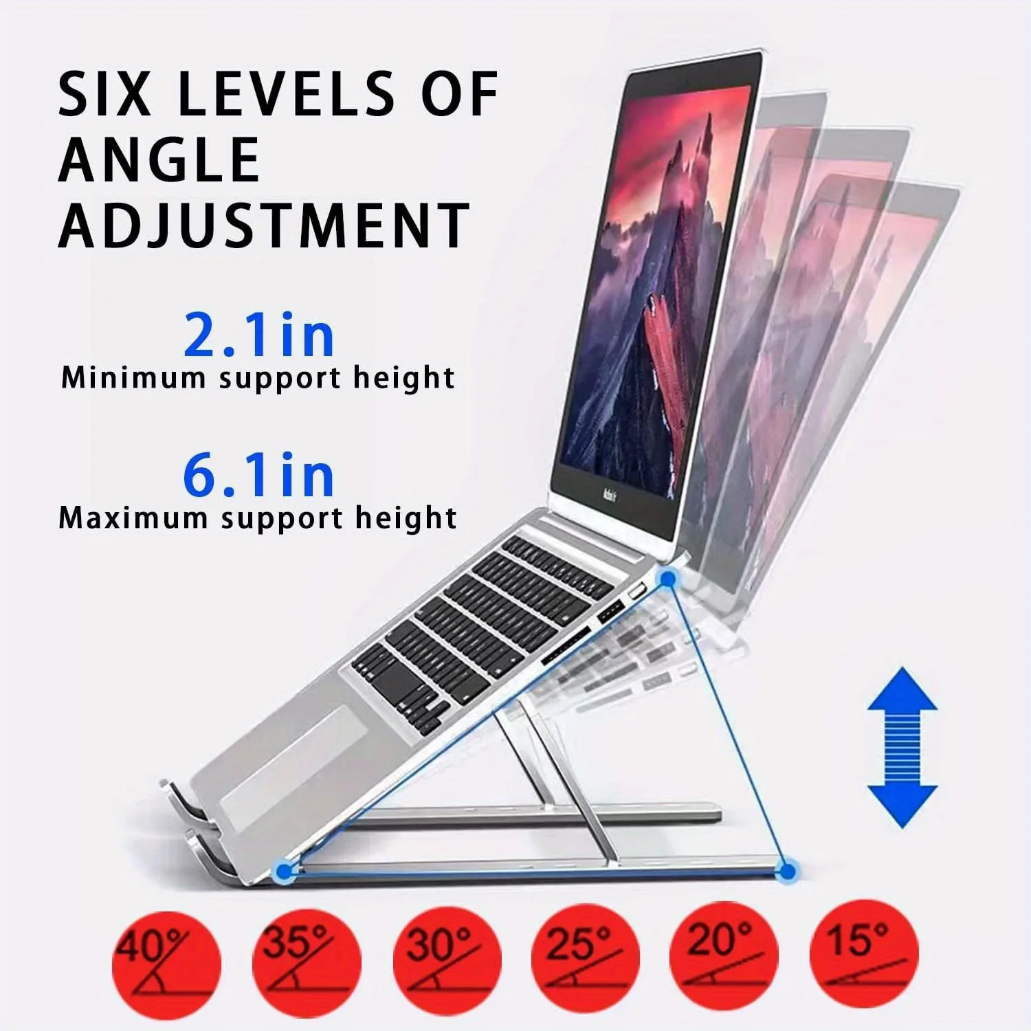 Foldable Aluminum Laptop Riser - Cooling Stand Tablet ulasan dan harga