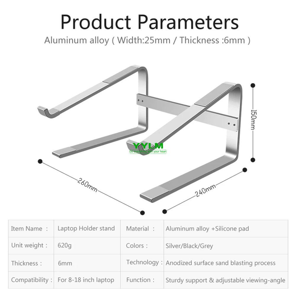 Aluminum Laptop Stand Notebook - Cooling Stand Tablet ulasan dan harga