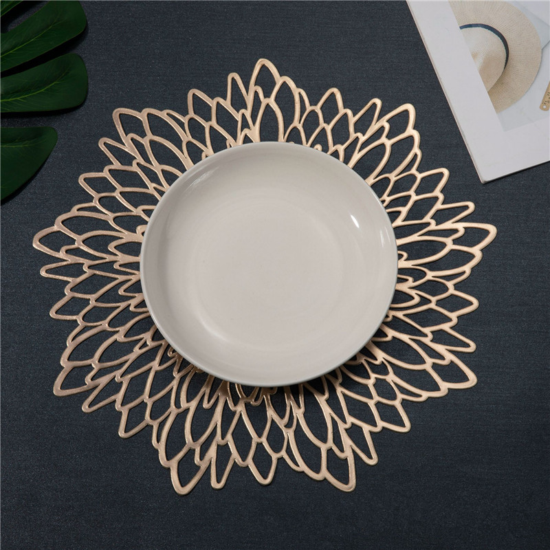 PVC Hibiscus Flowers Placemat  - Tablet Accessories Kit ulasan dan harga