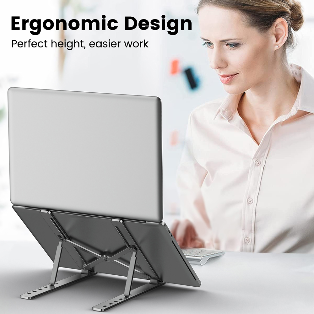 Adjustable Laptop Holder Alumi - Cooling Stand Tablet ulasan dan harga