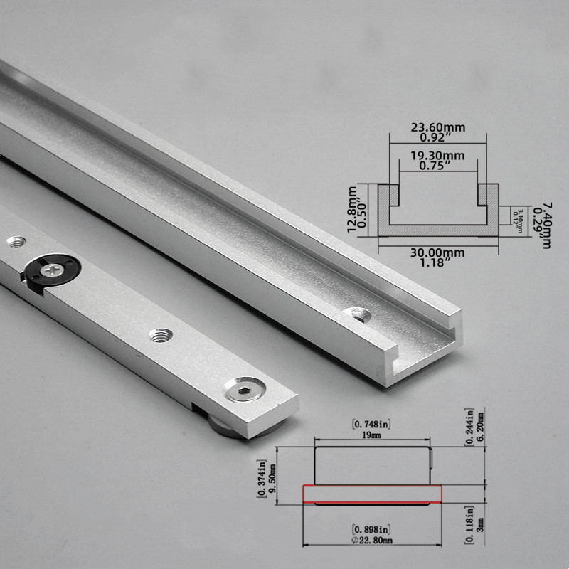 2Pcs T‑Track & Miter Track Jig - Tablet Accessories Kit ulasan dan harga