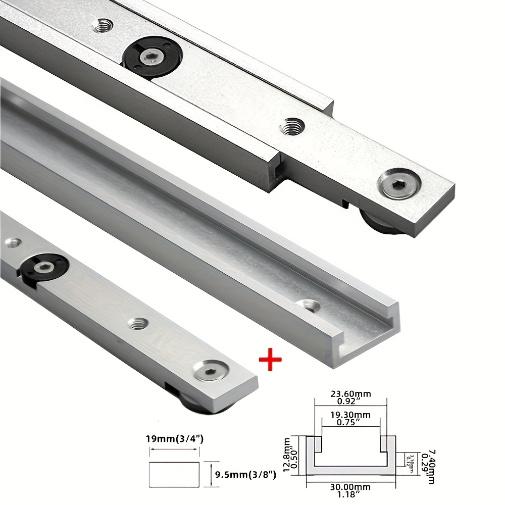 2Pcs T‑Track & Miter Track Jig - Tablet Accessories Kit ulasan dan harga