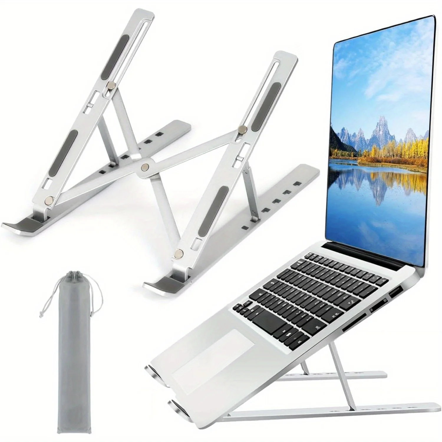Adjustable Aluminum Laptop Sta - Cooling Stand Tablet ulasan dan harga