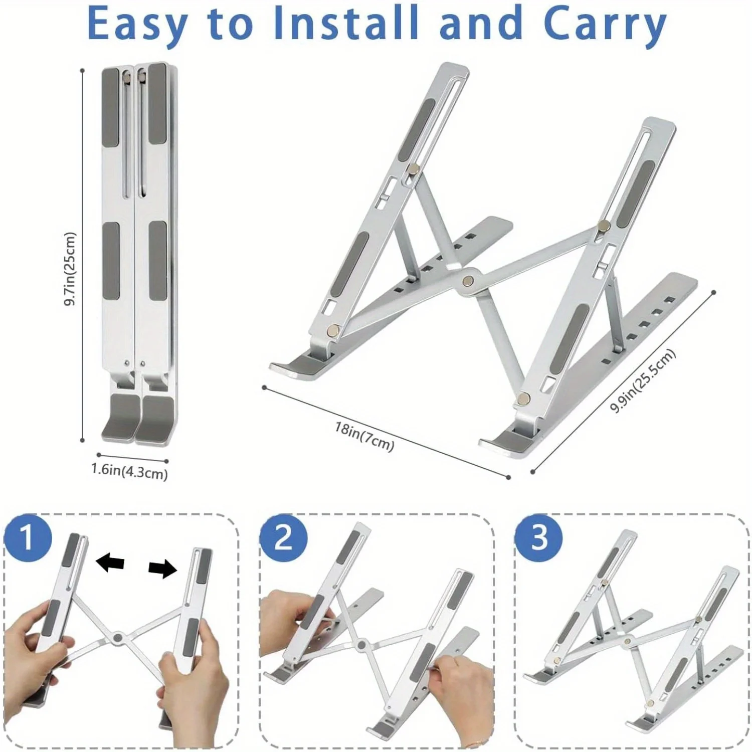 Adjustable Aluminum Laptop Sta - Cooling Stand Tablet ulasan dan harga