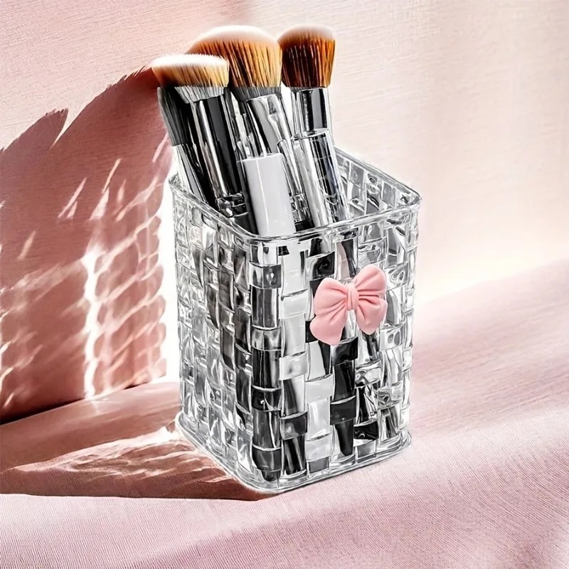 2pcs Transparent Acrylic Eyebr - Case With Pencil Holder ulasan dan harga