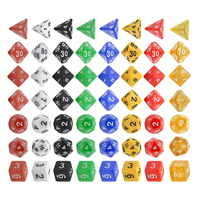 7-Piece Polyhedral Dice Set wi - Tablet Accessories Kit ulasan dan harga