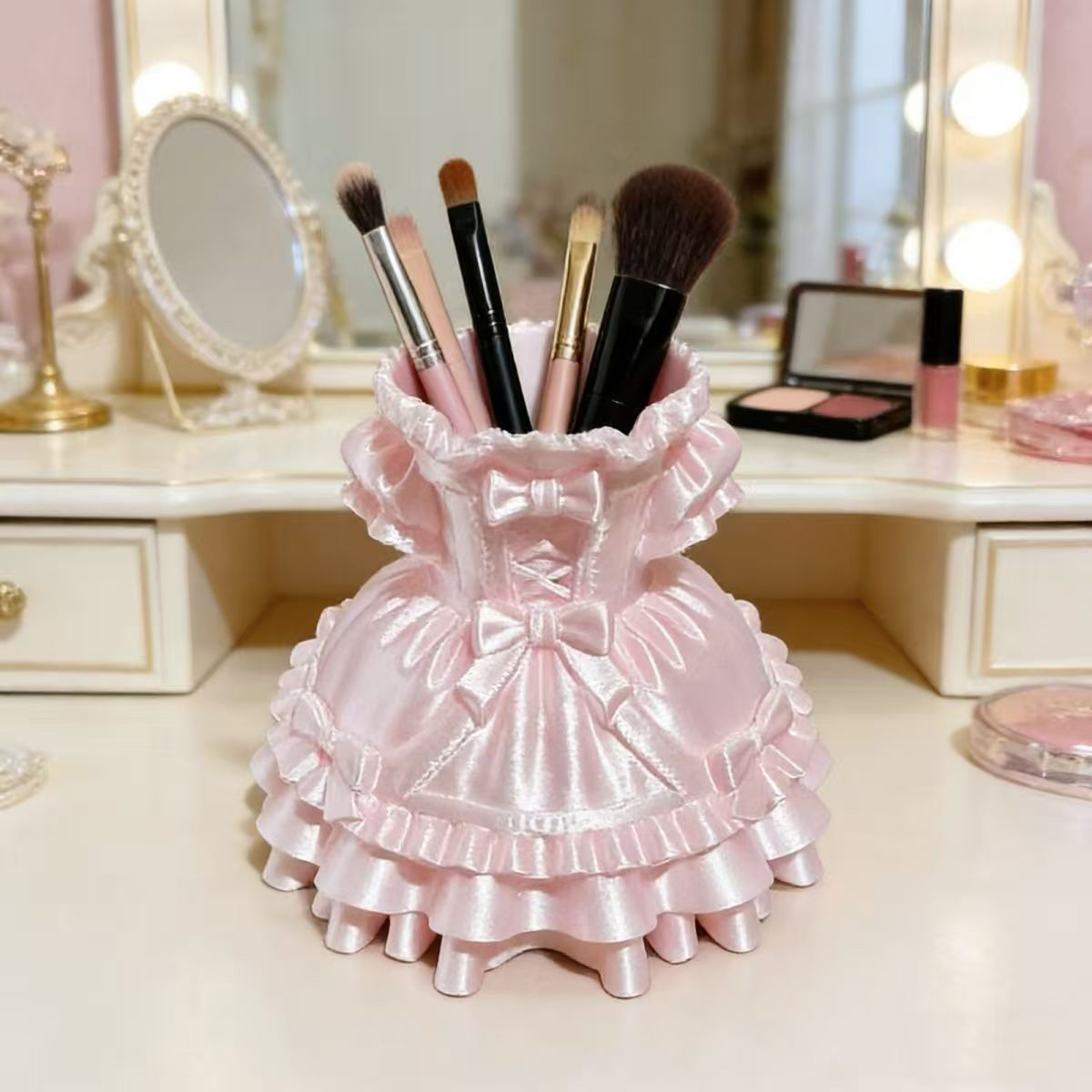 Princess Dress Makeup Brush Ho - Case With Pencil Holder ulasan dan harga