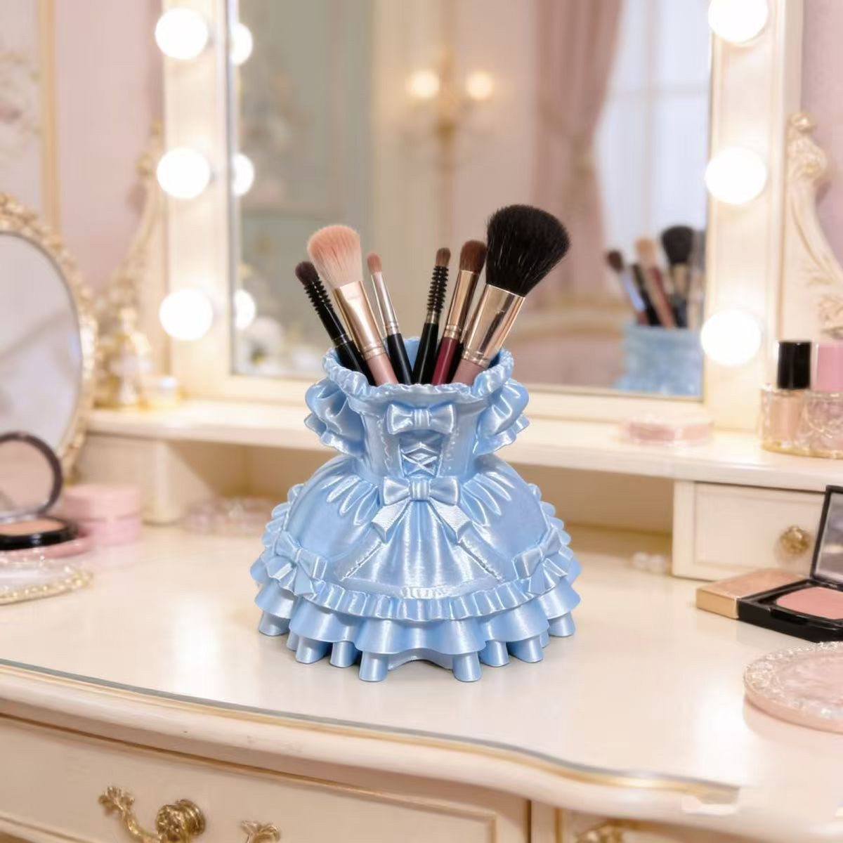 Princess Dress Makeup Brush Ho - Case With Pencil Holder ulasan dan harga