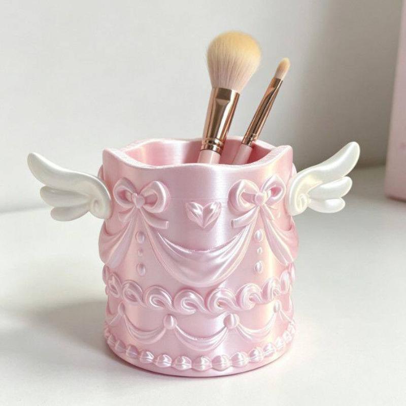 * 1Pcs Silk Texture Girl Luxur - Case With Pencil Holder ulasan dan harga