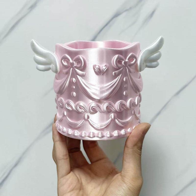 * 1Pcs Silk Texture Girl Luxur - Case With Pencil Holder ulasan dan harga