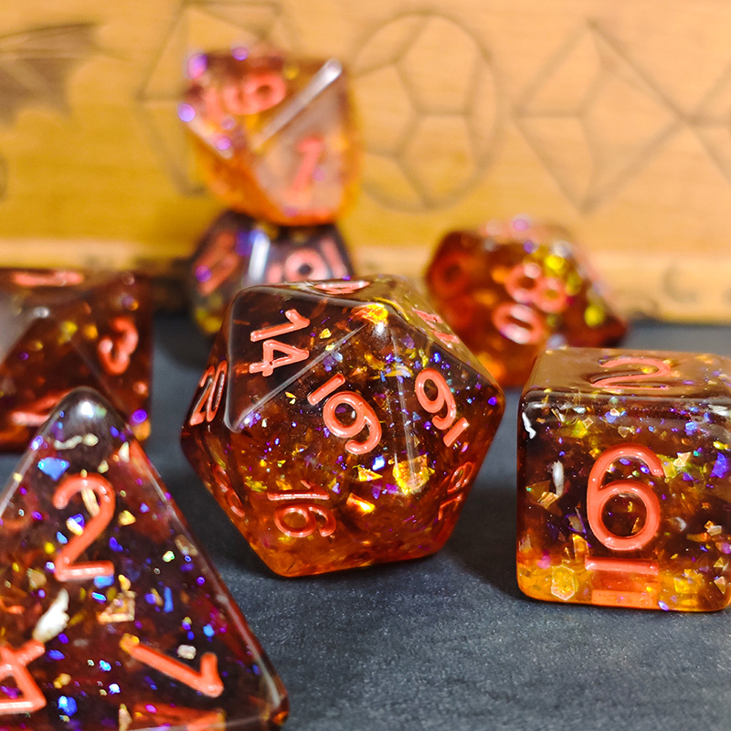 Fire Orange Confetti Resin Pol - Tablet Accessories Kit ulasan dan harga